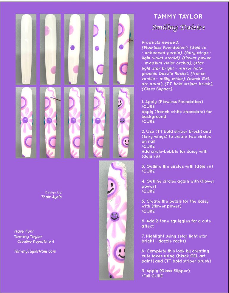 Smiling Daisies Step By Step Bundle – Gel System | Tammy Taylor Europe