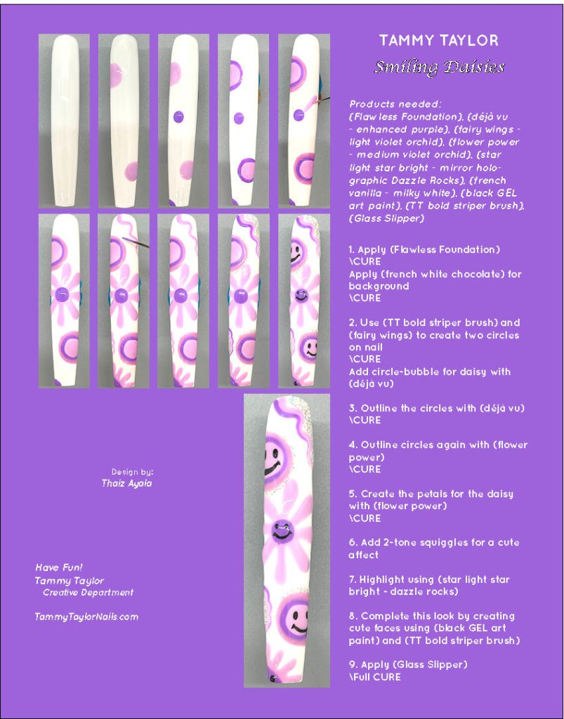 Smiling Daisies Step By Step Bundle – Gel System | Tammy Taylor Europe
