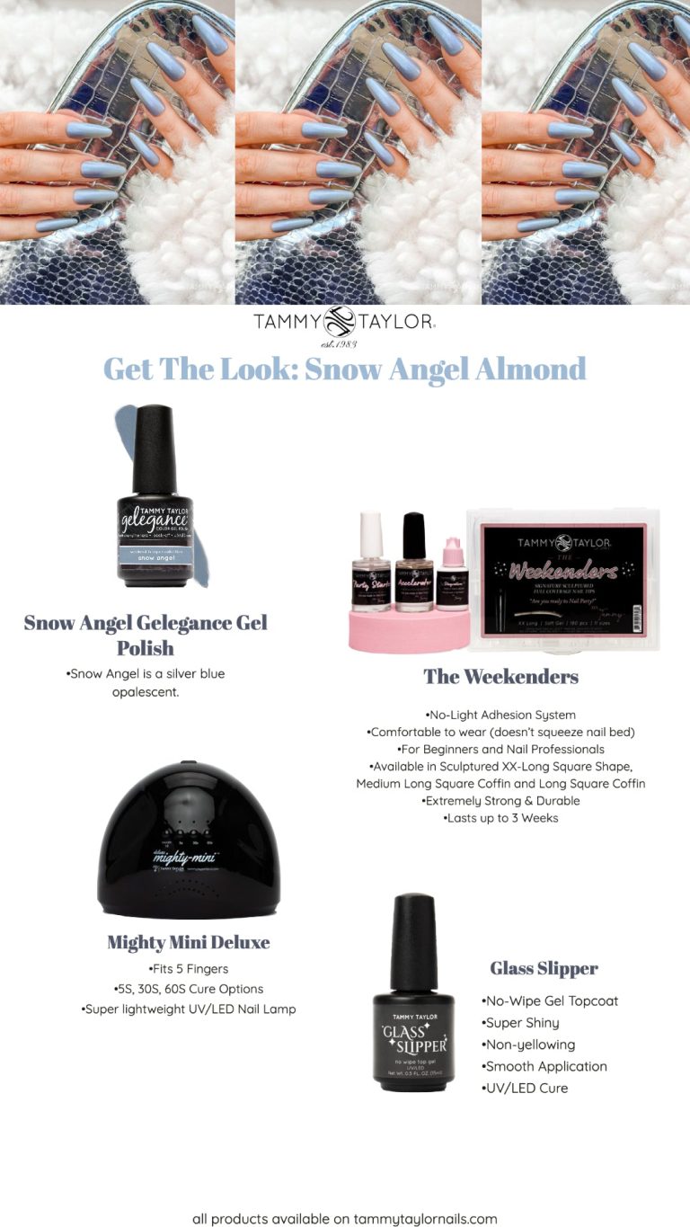 Snow Angel Almond Nail Bundle – Gel System | Tammy Taylor Europe