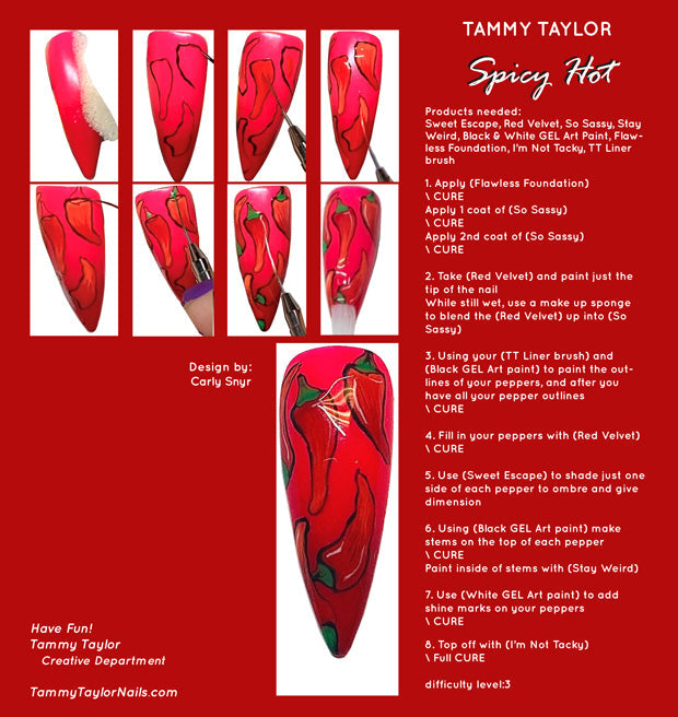 Spicy Hot Step By Step Bundle – Gel System | Tammy Taylor Europe