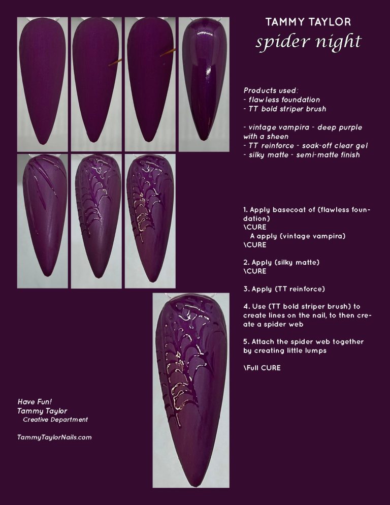 Spider Night Step by Step Bundle – Gel System | Tammy Taylor Europe
