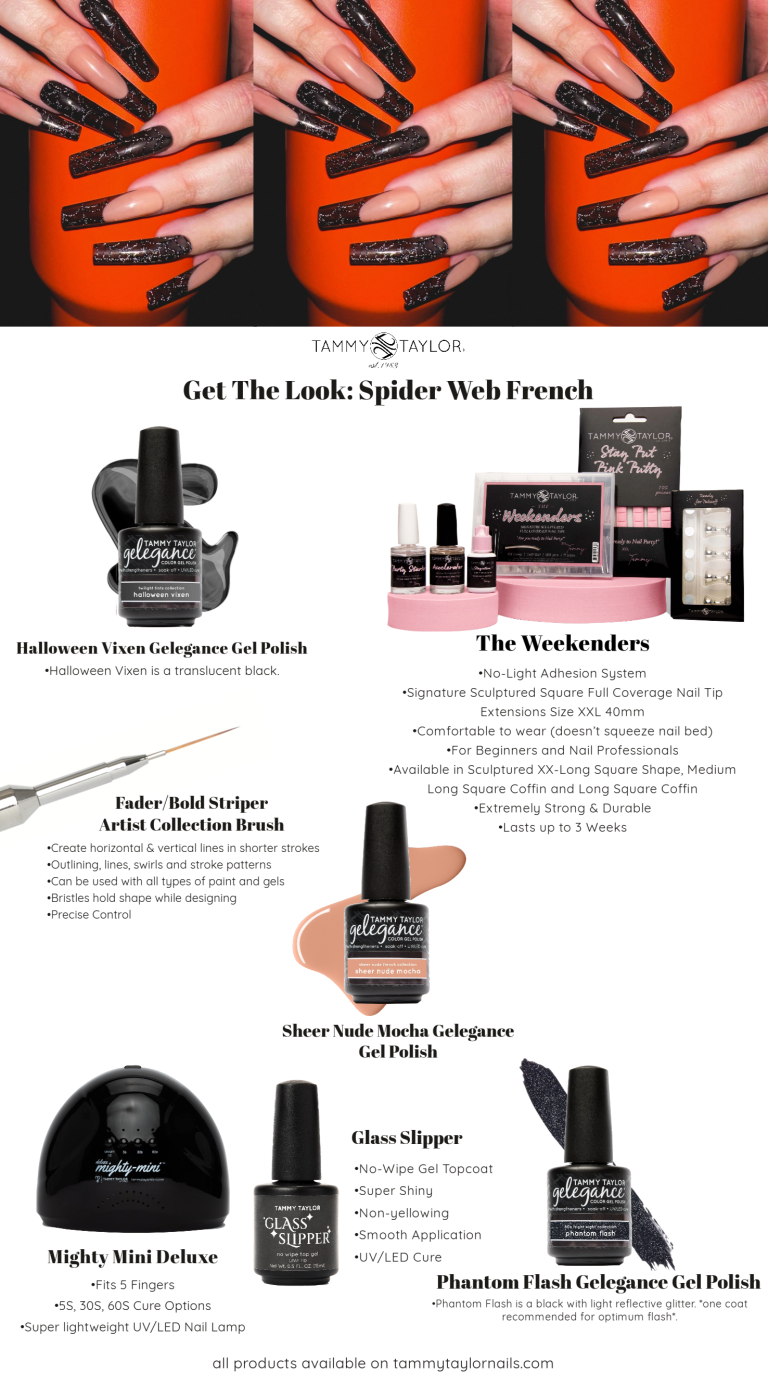 Spider Web French Nail Bundle – Gel System | Tammy Taylor Europe