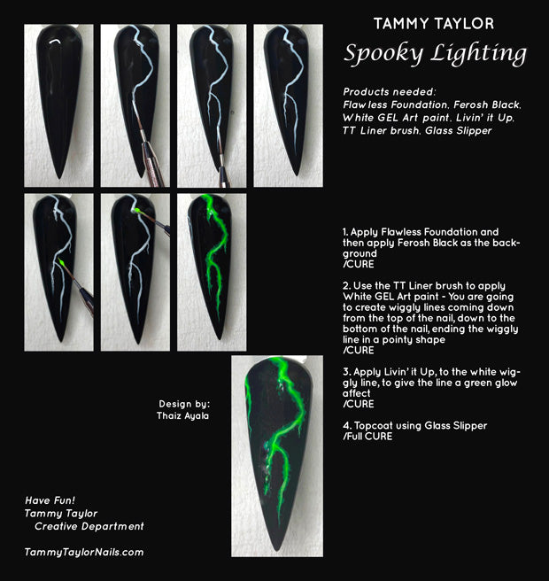 Spooky Lightning Step By Step Bundle – Gel System | Tammy Taylor Europe