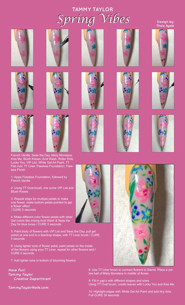 Spring Vibes Step By Step Bundle – Gel System | Tammy Taylor Europe