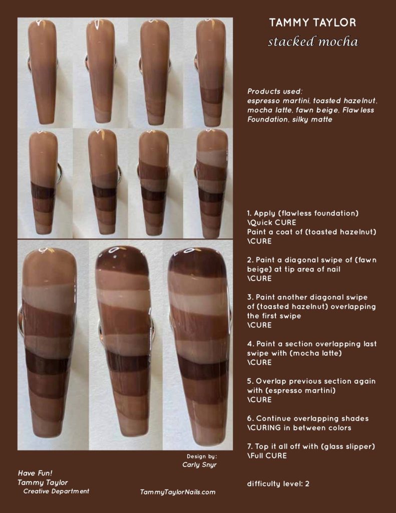 Stacked Mocha Step by Step Bundle – Gel System | Tammy Taylor Europe