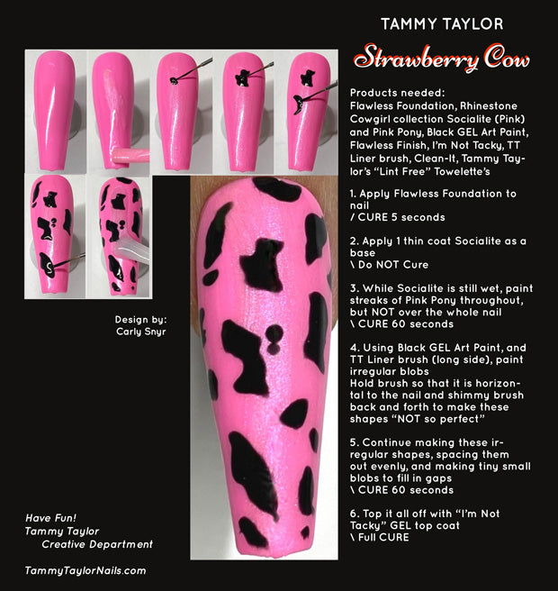 Strawberry Cow Step By Step Bundle – Gel System | Tammy Taylor Europe