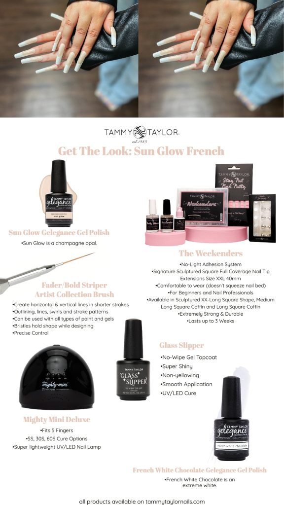 Sun Glow French Nail Bundle – Gel System | Tammy Taylor Europe