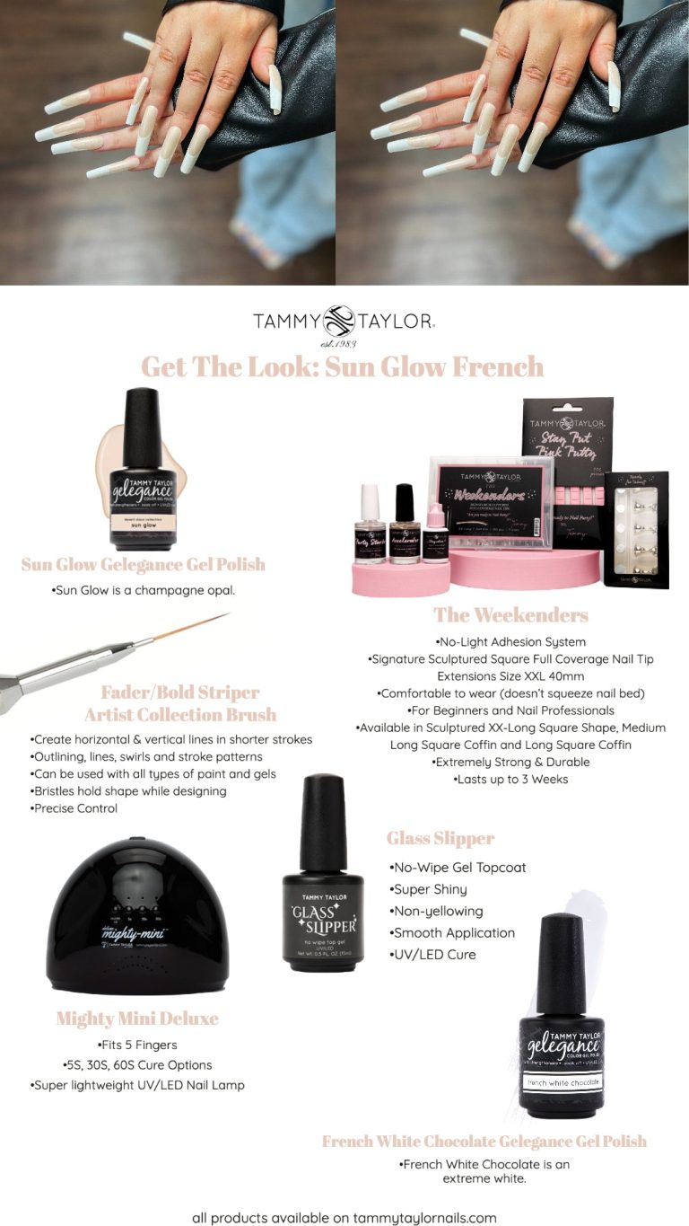 Sun Glow French Nail Bundle – Gel System | Tammy Taylor Europe