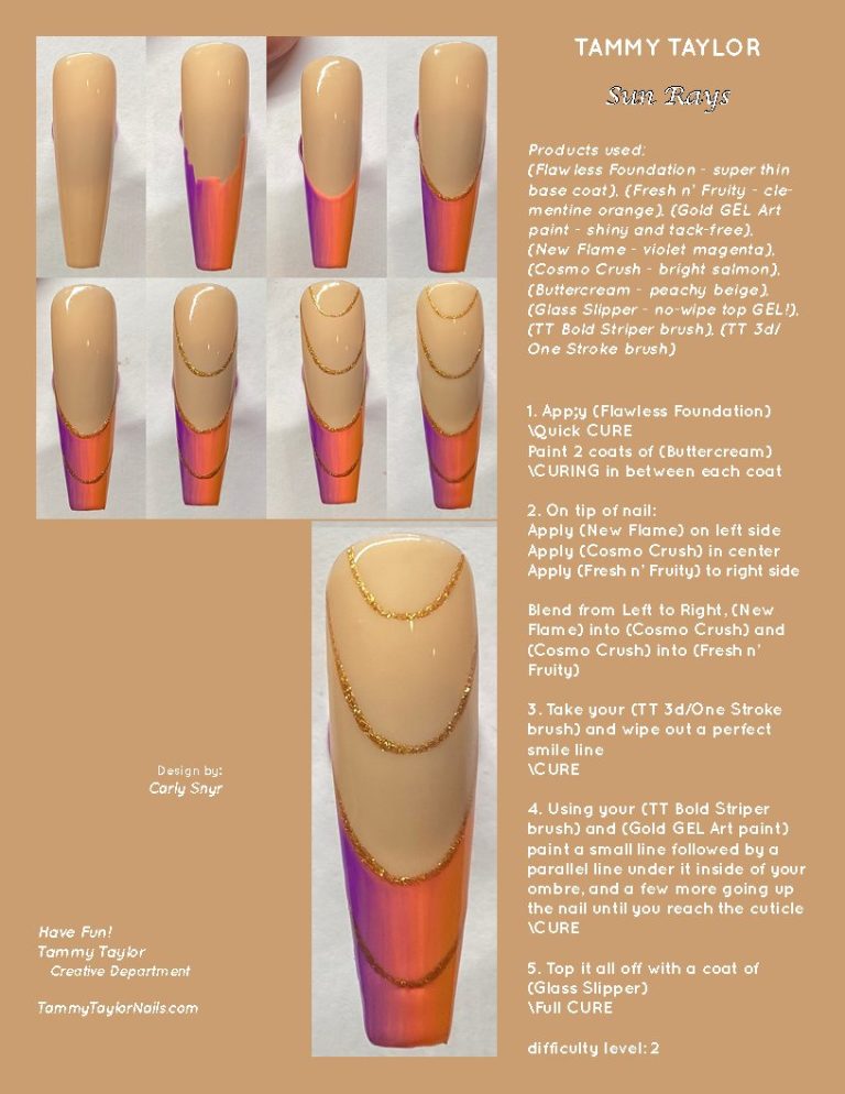 Sun Rays Step by Step Bundle – Gel System | Tammy Taylor Europe