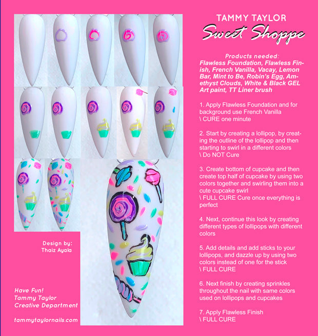 Sweet Shoppe Step By Step Bundle – Gel System | Tammy Taylor Europe