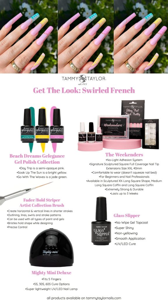 Swirled French Nail Bundle – Gel System | Tammy Taylor Europe
