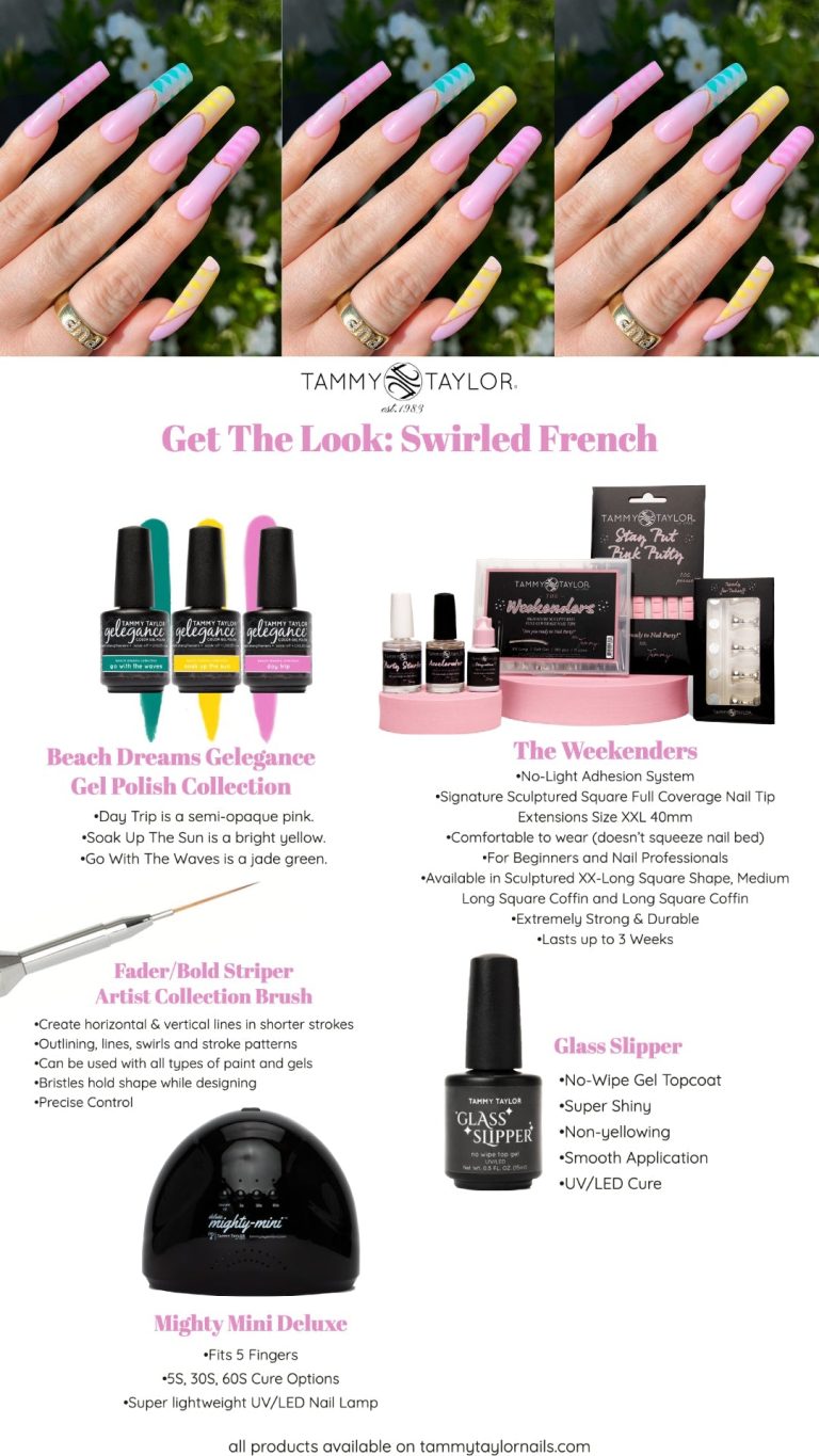 Swirled French Nail Bundle – Gel System | Tammy Taylor Europe