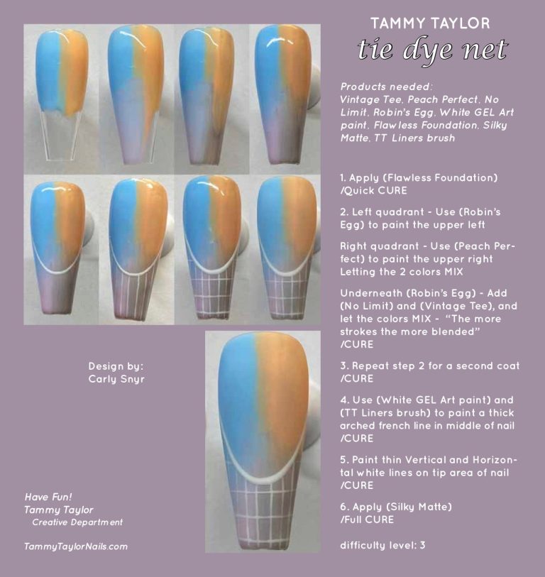 Tie Dye Net Pack paso a paso – Gel System | Tammy Taylor Europe