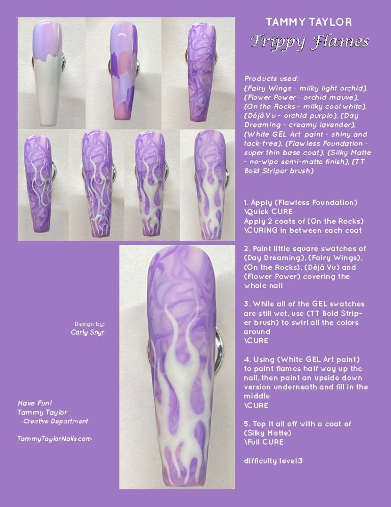Trippy Flames Pack paso a paso – Gel System | Tammy Taylor Europe