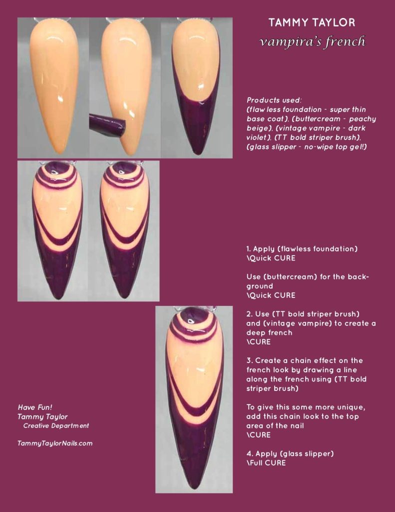 Vampira's French Step by Step Bundle – Gel System | Tammy Taylor Europe