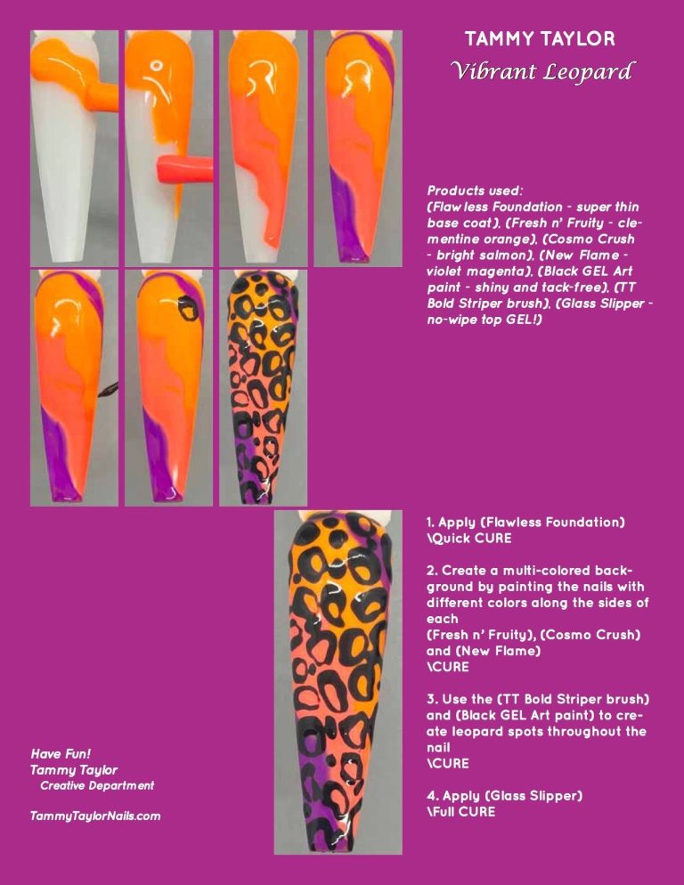 Vibrant Leopard Pack paso a paso – Gel System | Tammy Taylor Europe