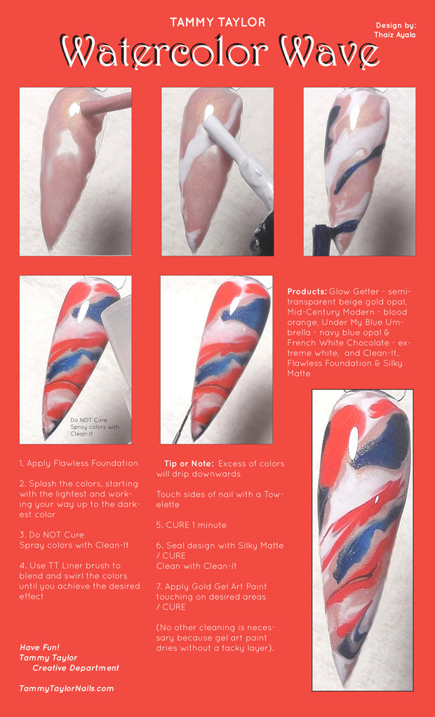 Watercolor Wave Pack paso a paso – Gel System | Tammy Taylor Europe
