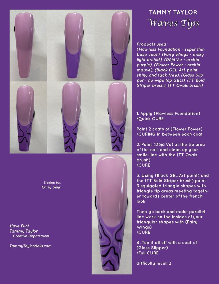 Waves Tips Pack paso a paso – Gel System | Tammy Taylor Europe