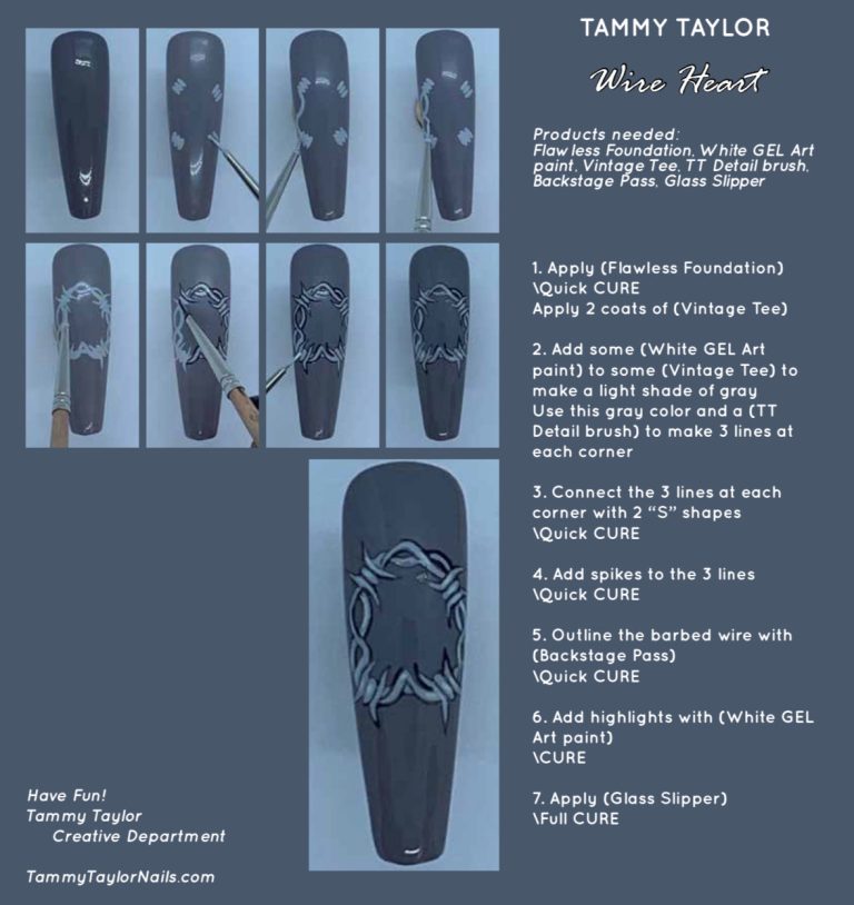 Wire Heart Pack paso a paso – Gel System | Tammy Taylor Europe