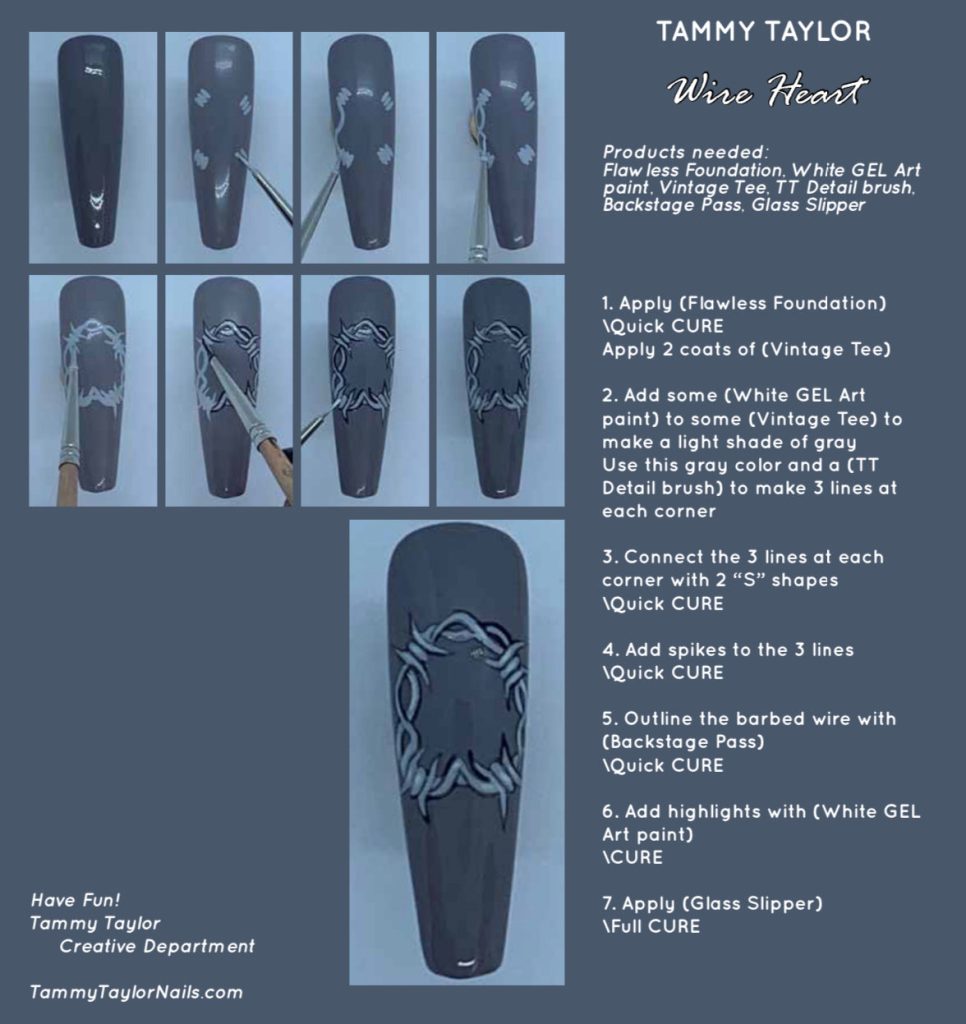 Wire Heart Pack paso a paso – Gel System | Tammy Taylor Europe