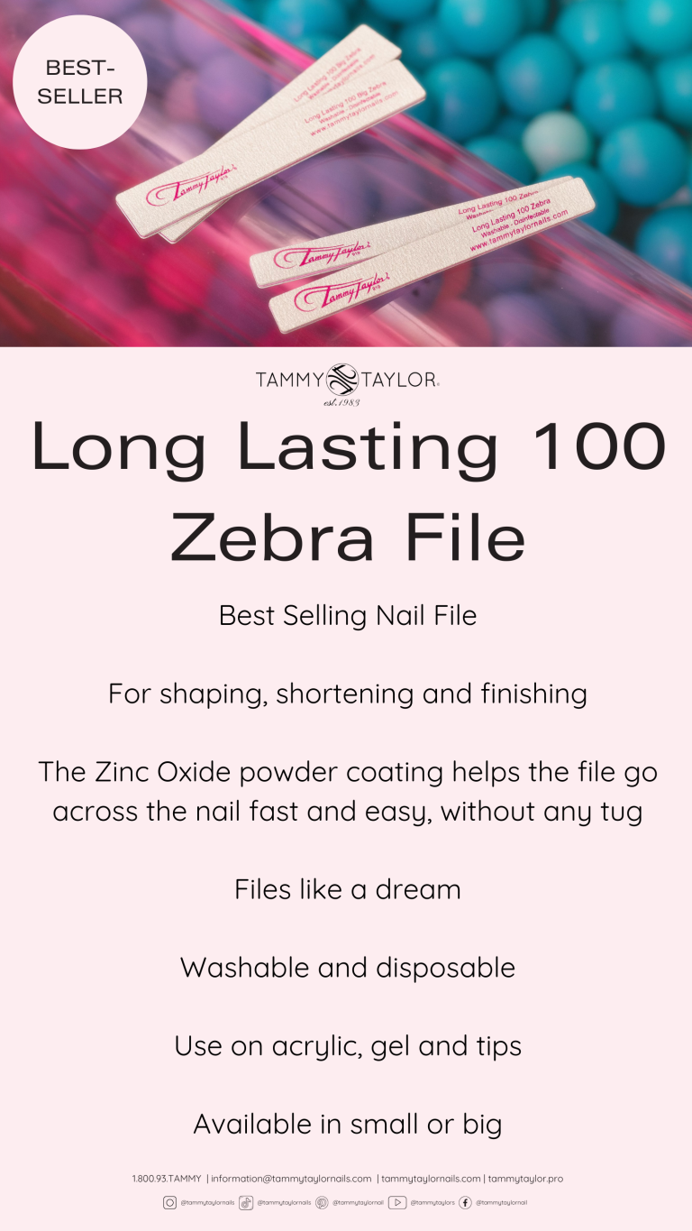 Long Lasting 100 Zebra File – Acrylic System | Tammy Taylor Europe