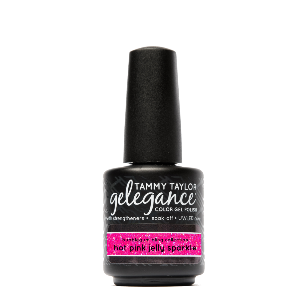 Hot Pink Jelly Sparkle Gelegance Gel Polish – Gelegance Gel Polish | Tammy Taylor Europe