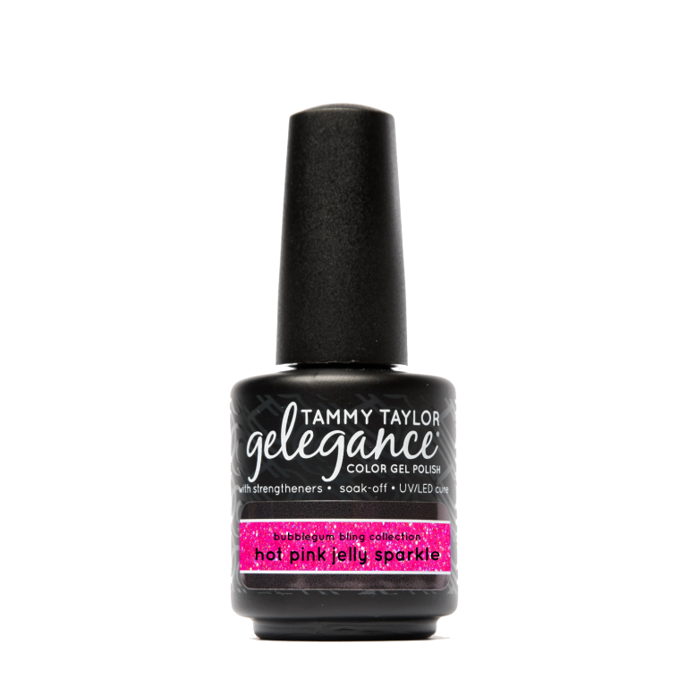 Hot Pink Jelly Sparkle Gelegance Gel Polish – Gelegance Gel Polish | Tammy Taylor Europe