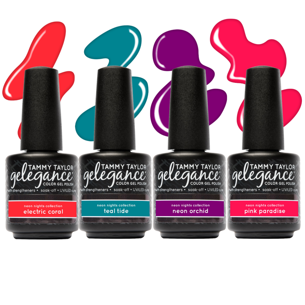 Neon Nights Pack de esmalte en gel Gelegance – Gel System | Tammy Taylor Europe