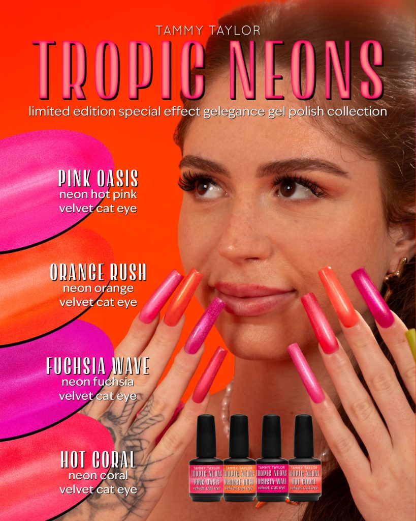 Limited Edition Tropic Neons Velvet Cat Eye Colección – Gel System | Tammy Taylor Europe