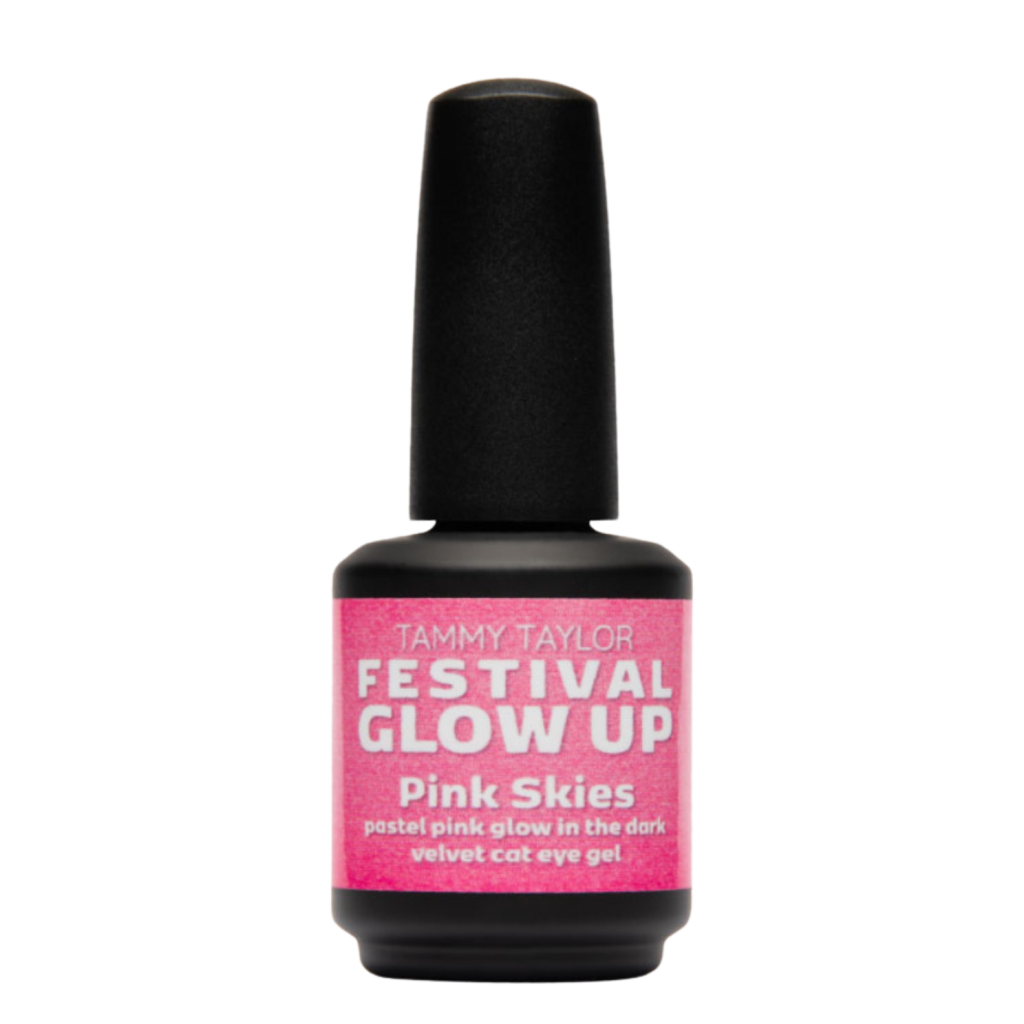 Pink Skies Glow In The Dark Velvet Cat Eye – Gelegance Gel Polish | Tammy Taylor Europe