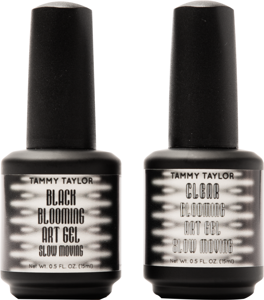 Slow Moving Black & Clear Blooming Art Gel Bundle – Gel System | Tammy Taylor Europe