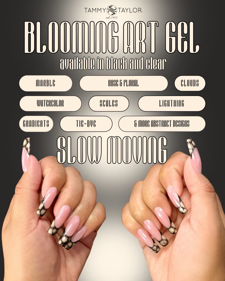 Slow Moving Black & Clear Blooming Art Gel Bundle – Gel System | Tammy Taylor Europe