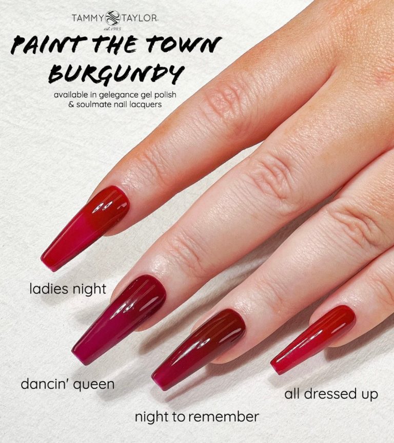 Paint The Town Burgundy Nail Lacquer Bundle – Nail Lacquer | Tammy Taylor Europe