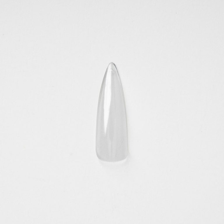 Crystal Clear Almond Stiletto Well-less Nail Tips – Prep & Finish | Tammy Taylor Europe