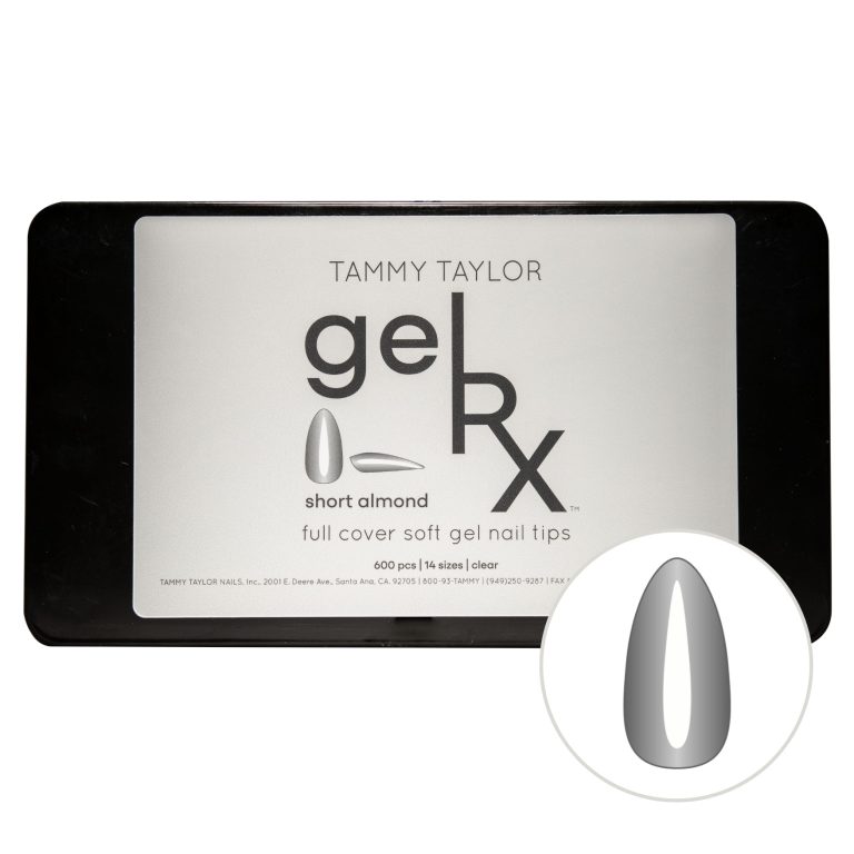 gelRX Short Almond Soft Gel Full Coverage Nail Tips – Gel System | Tammy Taylor Europe