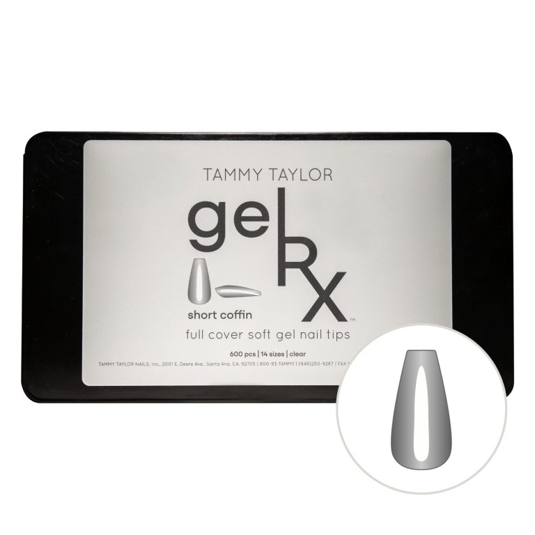 gelRX Short Coffin Soft Gel Full Coverage Nail Tips – Gel System | Tammy Taylor Europe