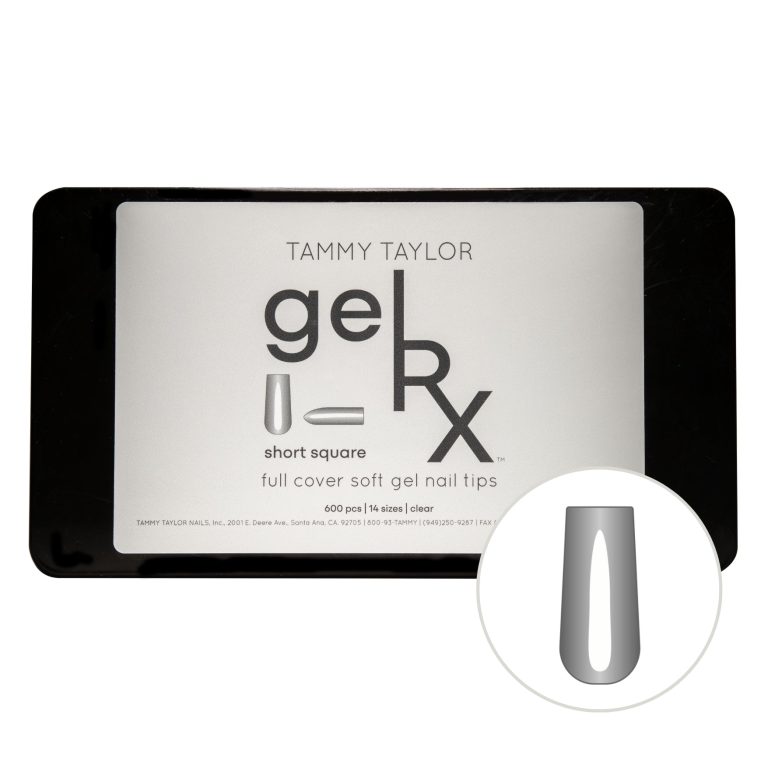 gelRX Short Square Soft Gel Full Coverage Nail Tips – Gel System | Tammy Taylor Europe