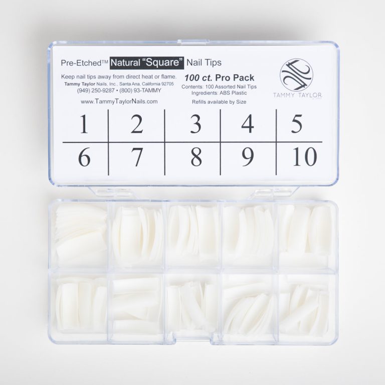 (Pre-Etched) Natural Square Tips – Prep & Finish | Tammy Taylor Europe