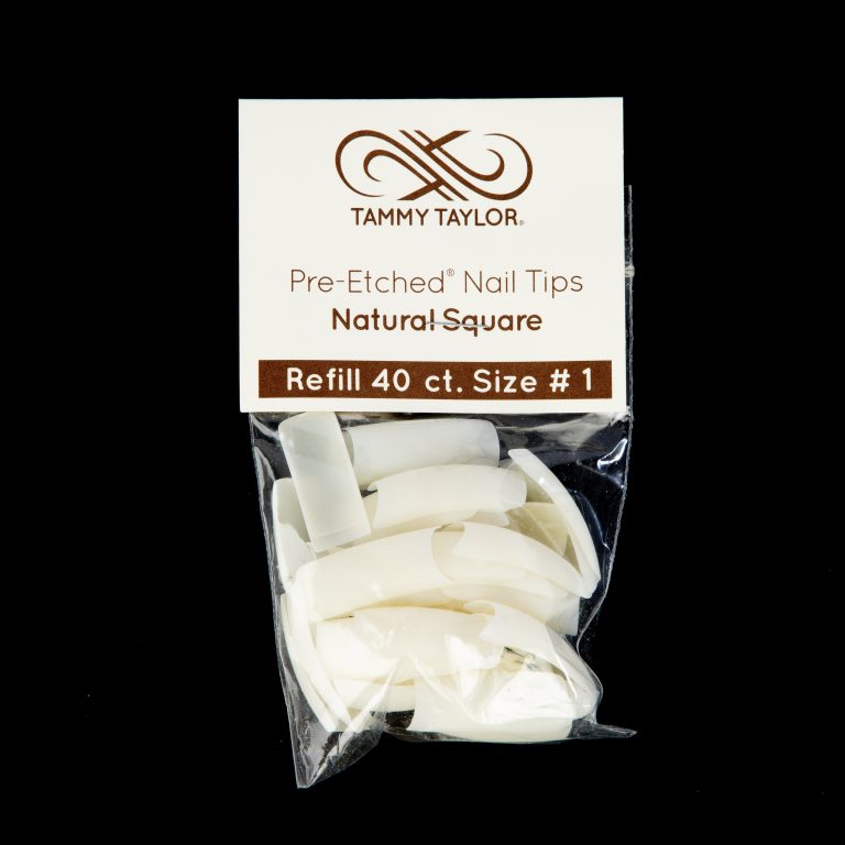 (Pre-Etched) Natural Square Tips *Refill Package* – Acrylic System | Tammy Taylor Europe