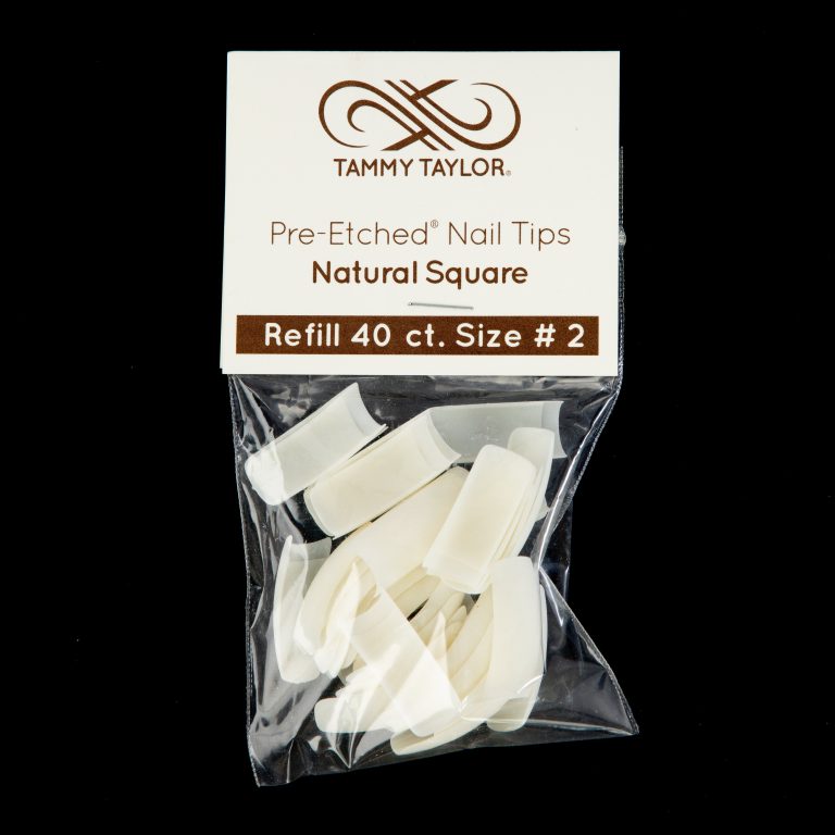 (Pre-Etched) Natural Square Tips *Refill Package* – Acrylic System | Tammy Taylor Europe