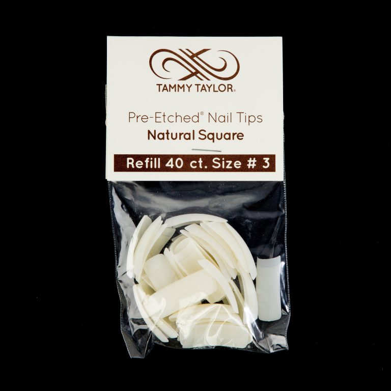 (Pre-Etched) Natural Square Tips *Refill Package* – Acrylic System | Tammy Taylor Europe