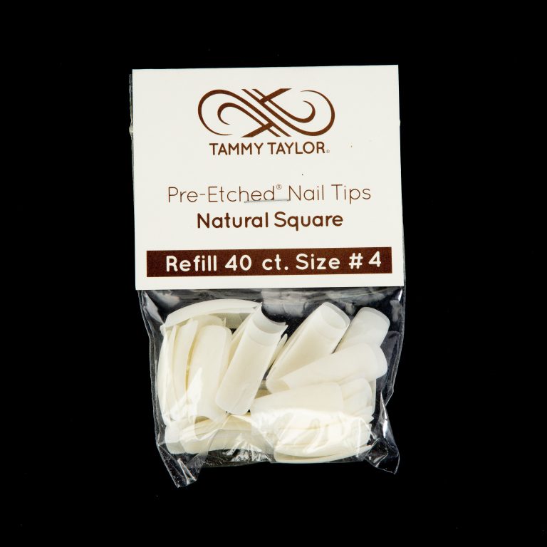 (Pre-Etched) Natural Square Tips *Refill Package* – Acrylic System | Tammy Taylor Europe