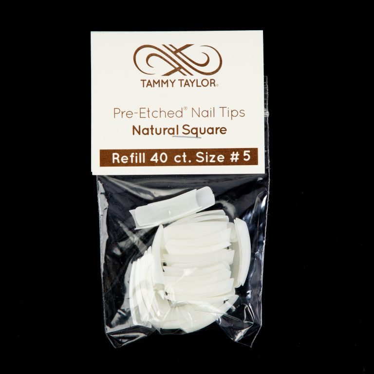 (Pre-Etched) Natural Square Tips *Refill Package* – Acrylic System | Tammy Taylor Europe