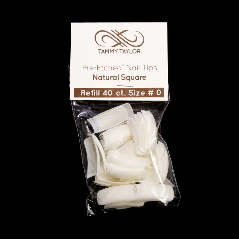 (Pre-Etched) Natural Square Tips *Paquete de recambio* – Acrylic System | Tammy Taylor Europe