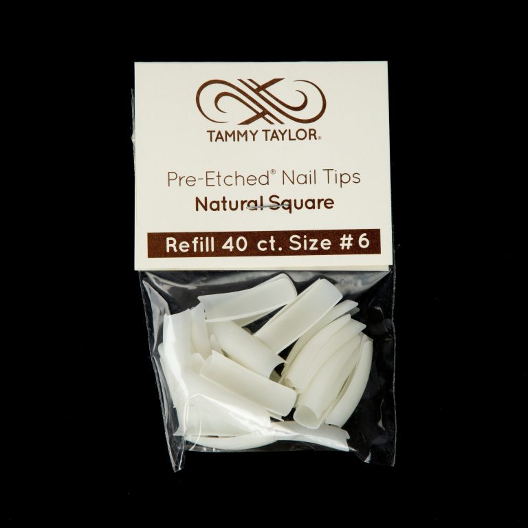 (Pre-Etched) Natural Square Tips *Refill Package* – Acrylic System | Tammy Taylor Europe