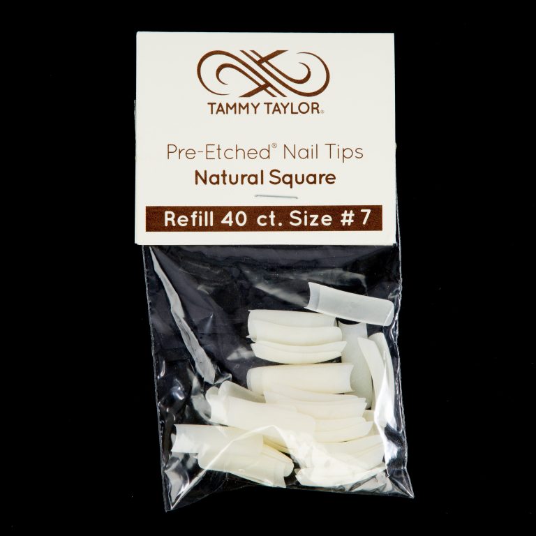 (Pre-Etched) Natural Square Tips *Refill Package* – Acrylic System | Tammy Taylor Europe