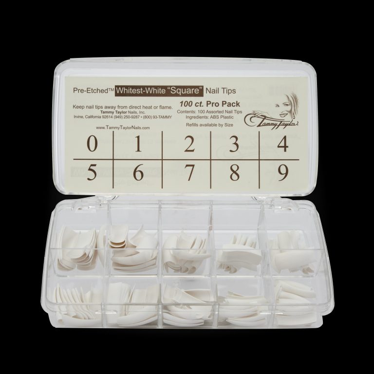 (Pre-Etched) Whitest White Square Tips – Prep & Finish | Tammy Taylor Europe