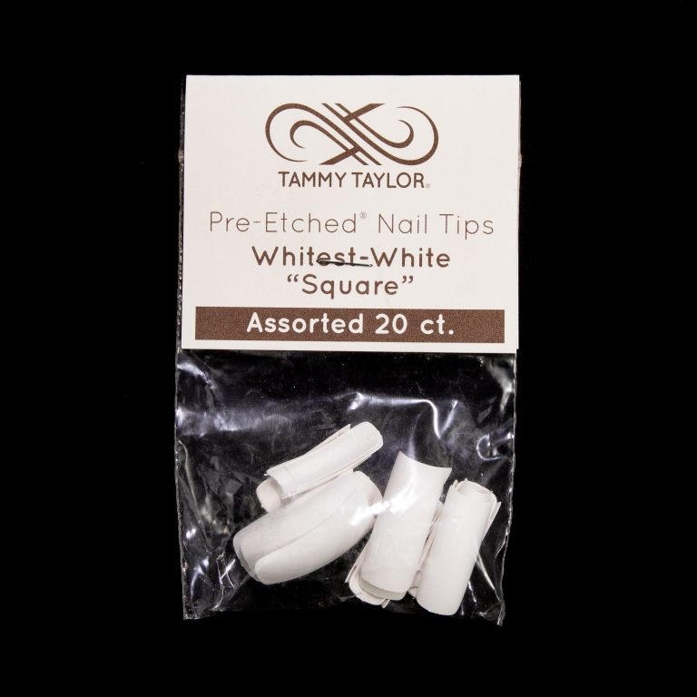 (Pre-Etched) Whitest White Square Tips – Prep & Finish | Tammy Taylor Europe