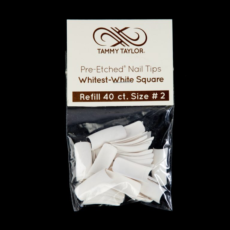 (Pre-Etched) Whitest White Square Tips *Refill Package* – Prep & Finish | Tammy Taylor Europe