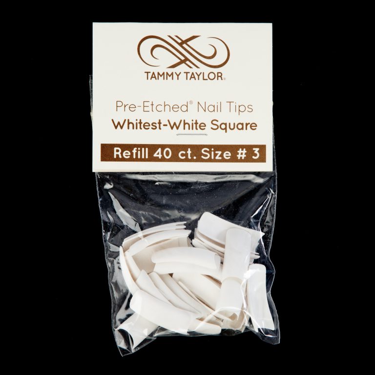 (Pre-Etched) Whitest White Square Tips *Refill Package* – Prep & Finish | Tammy Taylor Europe